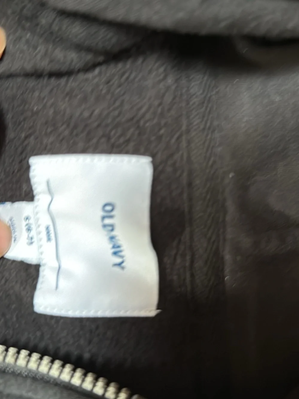 Old Navy Black Kids Hoodie with Front Zip and Hood